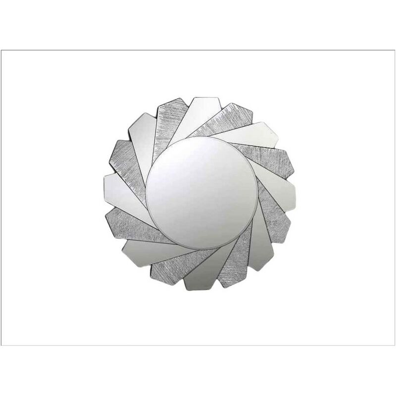 

Espejo plateado modelo FLAVIA redondo 100 cm - Schuller