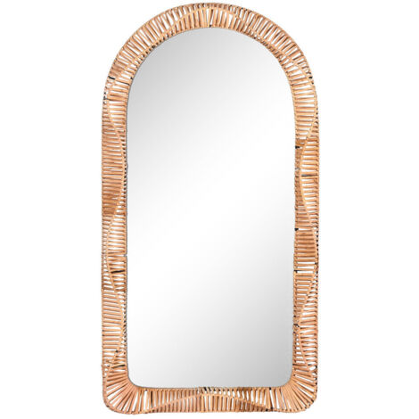 Espejo Ratan Cristal 61,5X7X117 Natural