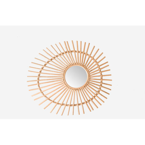 ESPEJO RATTAN FORMA OJO 74X65CM
