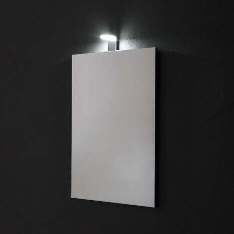 Espejo rectangular 50x70 con lámpara LED.