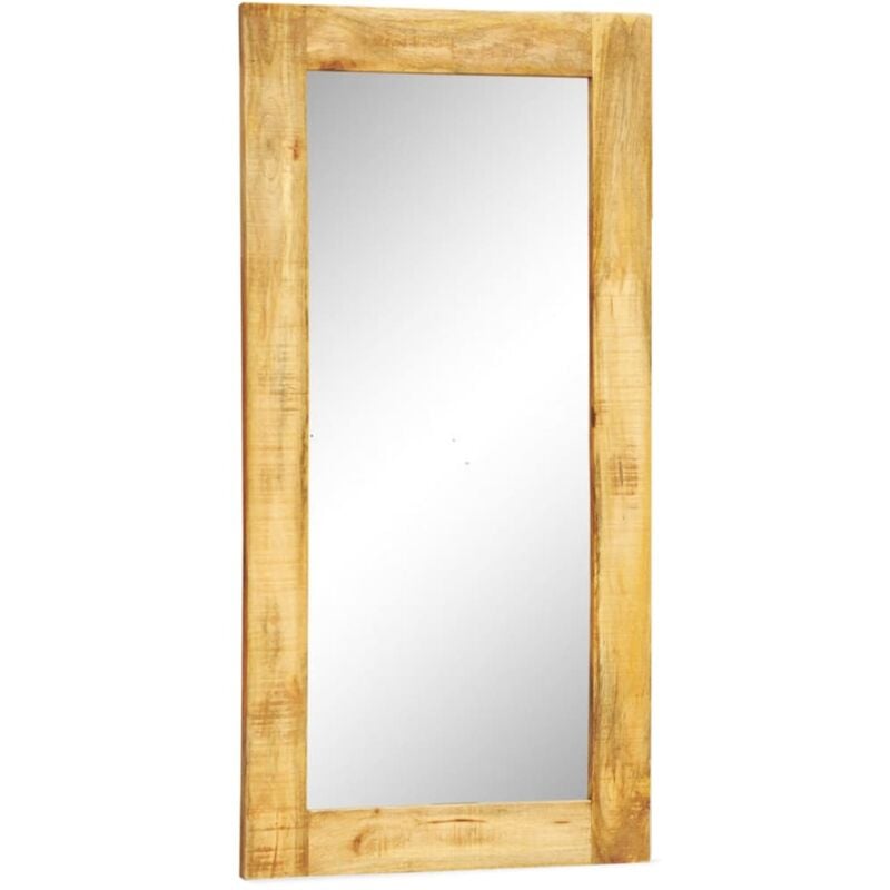 

Vidaxl - Espejo rectangular de pared con marco de madera maciza 120 x 60 cm - Marrón