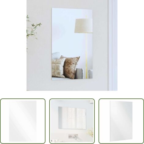 Espejo rectangular -  Espejo de pared Rectangular 40 x 60 cm vidrio templado