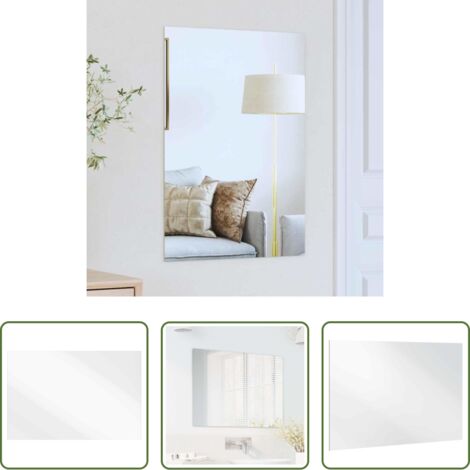 Espejo rectangular -  Espejo de pared Rectangular 70 x 50 cm vidrio templado