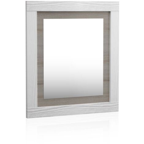 Espejo rectangular Kira Andersen Pino - Gris 75cm (ancho) x 90cm (alto)