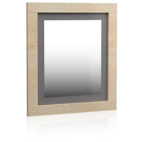 Espejo rectangular Kira Cambria - Grafito 75cm (ancho) x 90cm (alto)