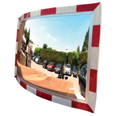 Espejo rectangular mediano con banda reflectante MR3054RB                         610 x 430 mm