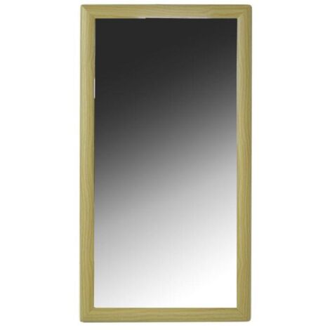 Espejo rectangular natural cm36h67