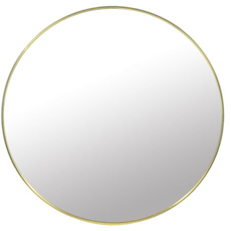 VIKING CHOICE Espejo redondo - espejo de baño - espejo de pared - Ø 70 cm - dorado