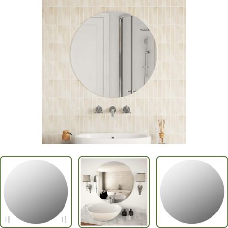 Espejo redondo -  Espejo de pared redondo vidrio 70 cm