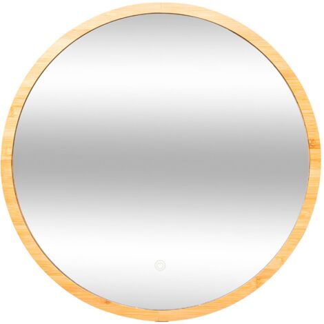 Espejo redondo led 57cm bambú - 5five