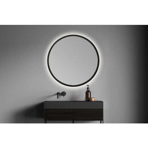 Espejo con iluminación LED 8232-2.0 redondo 60cm incl. calefacción de espejo,  ajuste de luz cálida/