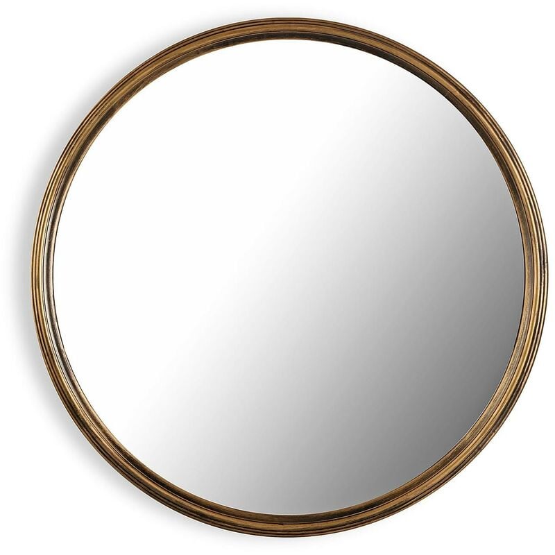 

Espejo Redondo Pared Dorado