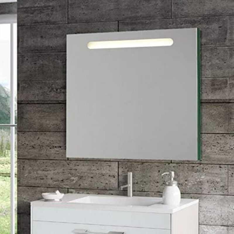 

Espejo Retroiluminado De Baño Con Luz Led 80X70Cm