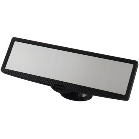 Espejo retrovisor antideslumbrante, espejo retrovisor universal con ventosa e iluminación ambiental, ajustable 360° para coches y camiones, 248 x 70 mm