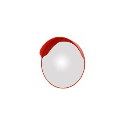 ESPEJO SEÑALIZACION CIRCULAR CONVEXO EXTERIOR CON VISERA 450 mm.