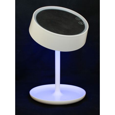 ESPEJO SOBREMESA LUZ RGB 27,5x19,5 CM