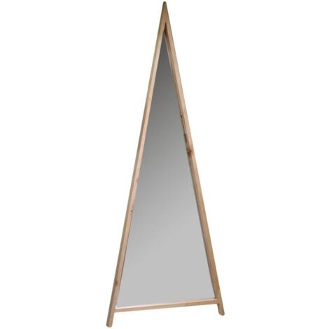 Espejo triangular de madera cm67x4h170