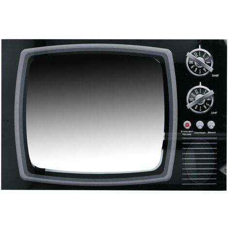 Espejo TV cristal rectangular negro cm60x40