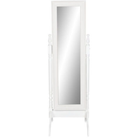Espejo Vestidor Mdf Espejo 50X50X157 Blanco