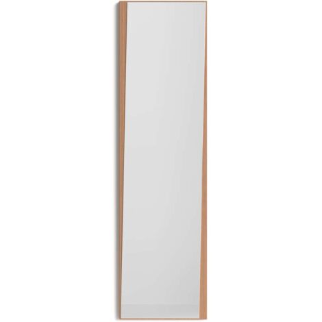 Espejo vestidor mod. 582 en nogal claro. 46cm(ancho) 167cm(altura) 2.3cm(fondo)