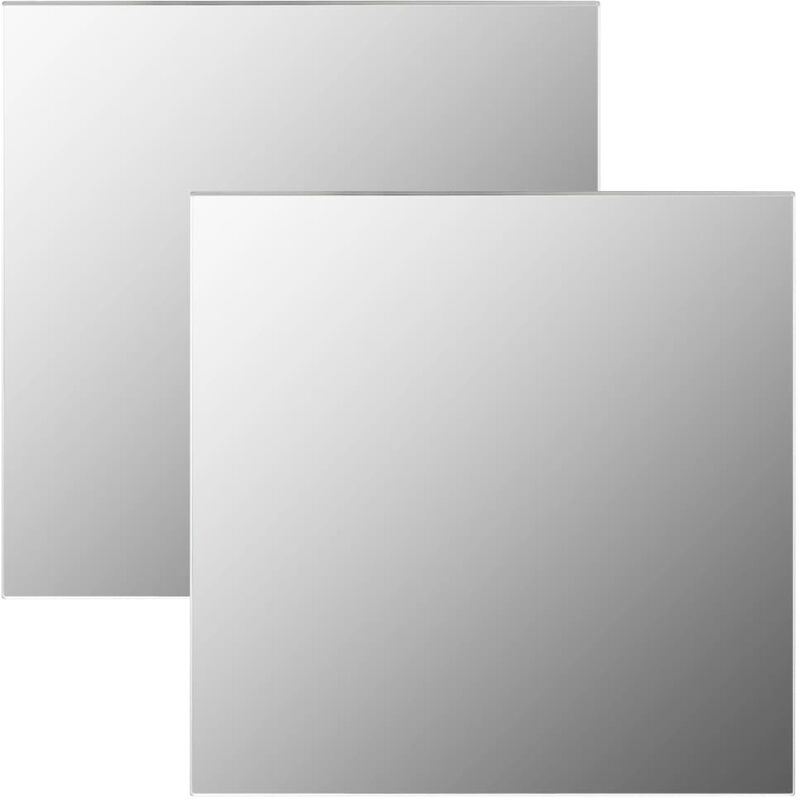 

Youthup - Espejos de pared cuadrados 2 unidades vidrio 40x40 cm - Plateado