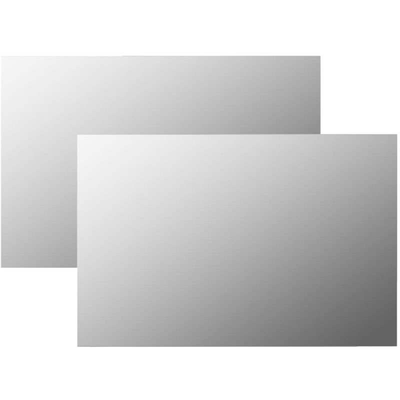 

vidaXL Espejos de pared rectangulares 2 unidades vidrio 60x40 cm - Plateado