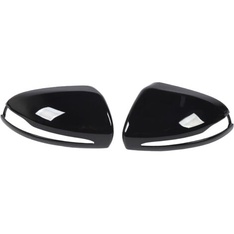 Espejos retrovisores binoculares [ABS] para Mercedes Clase C W205 2014-2021 con volante a la izquierda, color negro brillante.