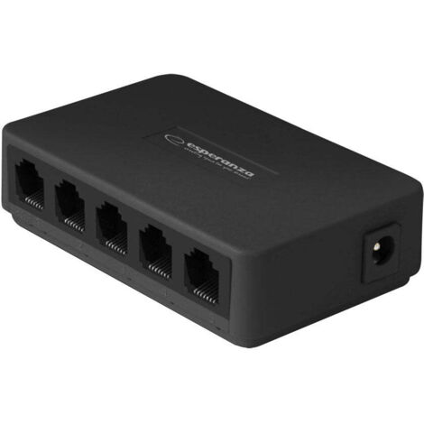 Esperanza 5 port ethernet switch 101001000 onyx