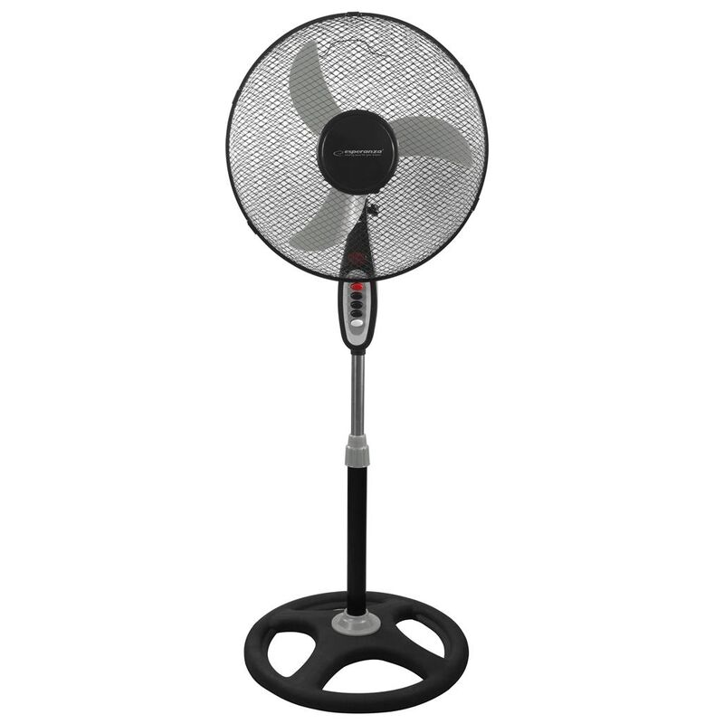 Esperanza - Ventilateur de table Typhoon Noir 50W 3 vitesses D40cm