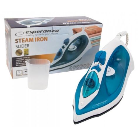 Esperanza EHI002 Plancha à vapeur bleu et blanc