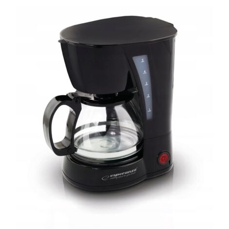 Esperanza EKC006 cafetera negra compacta 0,6 L