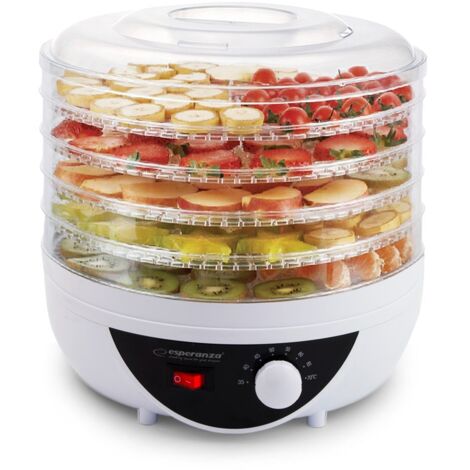 Esperanza EKD002 déshydrateur alimentaire blanc transparent noir