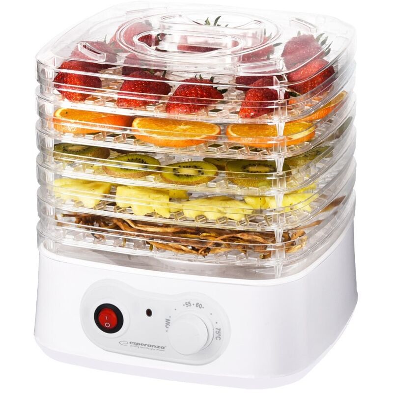 Esperanza - ekd004 déshydrateur alimentaire, transparent, white 250 w.
