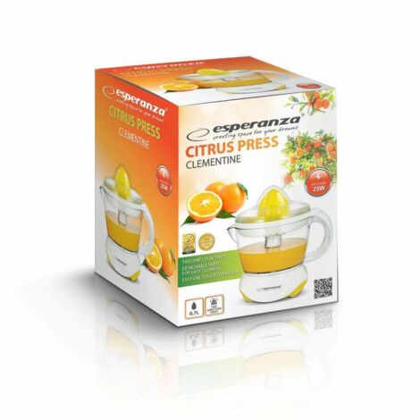 Esperanza EKJ001Y Presse-Agrumes Électrique Jaune Blanc