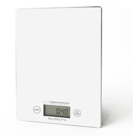 Esperanza EKS002W Báscula de cocina blanca precisa