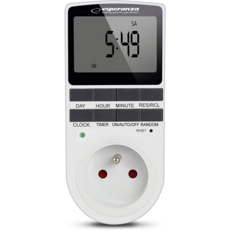 Esperanza ELA101 elektronische Zeitschaltuhr weiß 3680 W