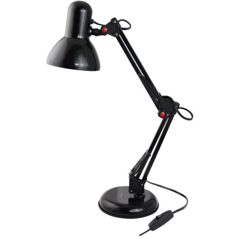 Esperanza eld112k lampada de lampada da tavolo nera