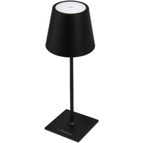 Esperanza eld119k Lampe de Schreibtischlampe led schwarz