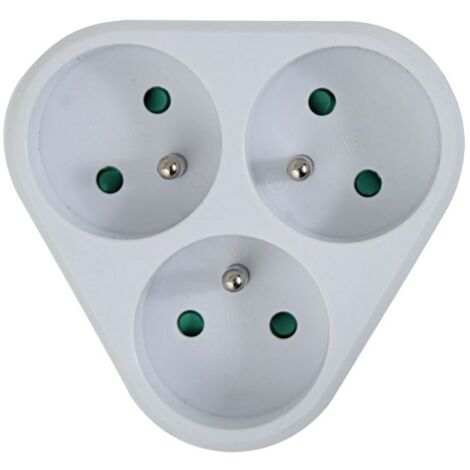 Esperanza elec sdoppiatore di prese 3 prese bianco