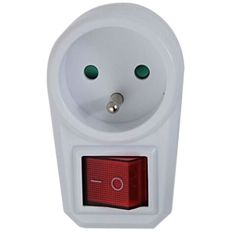 Esperanza elec separatore di prese 1 interruttore presa bianco