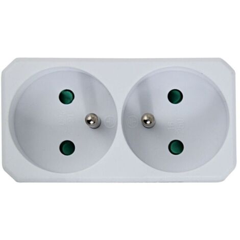 Esperanza elec separatore di prese 2 prese bianco