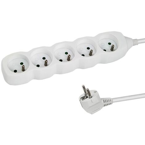 Esperanza elk207w power strip 5gn/1,5m white