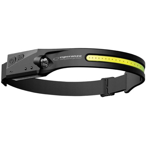 Esperanza eot067 torche noire, torche avec bandeau led