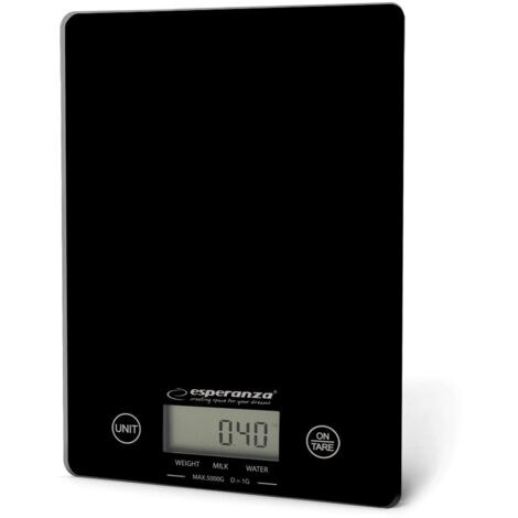 Esperanza ESS002K Peso Bilancia da cucina LEMON Black, Multicolore, Unico