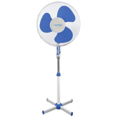 Esperanza „Hurricane“ Standventilator Weiß/Blau
