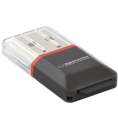Esperanza micro sd usb 20 kartenleser schwarz