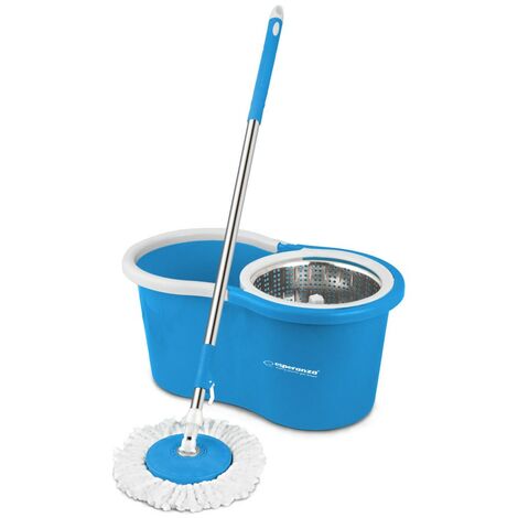 Esperanza Mopa Fregona con Cubo EHS006 Azul Blanco Microfibra