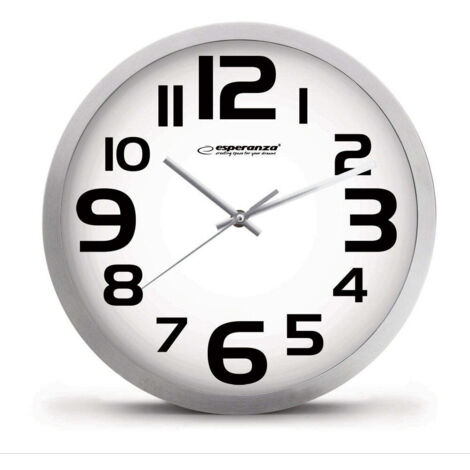 ESPERANZA Orologio de Pared ehc013w Zurigo Bianco, Multicolore, Singolo