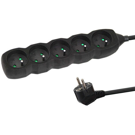 Esperanza Power Strip 5 Sockets 1.5M Black