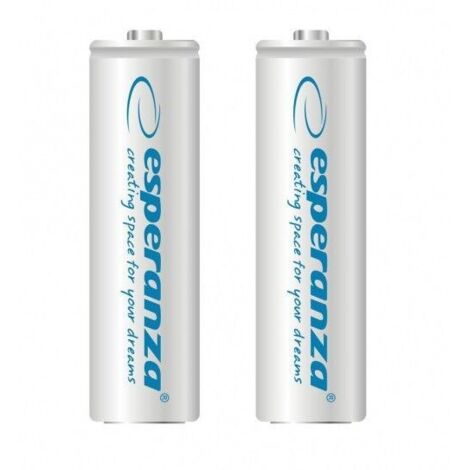 Esperanza rechargeable batteries ni mh aa 2000mah 2pcs white